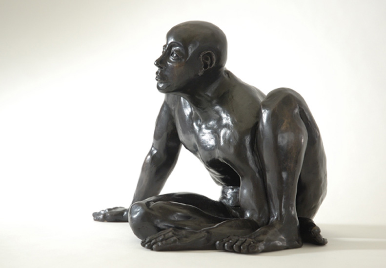 OSIRIS is a variation on the crouching nude male model used for the Tumblers, but in a resting position almost sinking into the ground. 